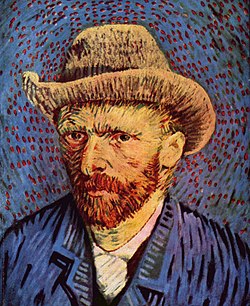 Vincent van Gogh (Autorretrato, 1887-1888).