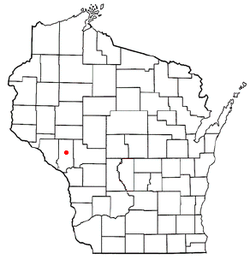 Location of Whitehall, Wisconsin