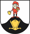 Trpaslík ve znaku německé vsi Dalldorf, která je součástí dolnosaské obce Leiferde