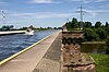 The Mittelland Canal crosses the Weser at the Minden waterway intersection