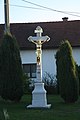 Čeština: Kříž v Kněževsi, okr. Žďár nad Sázavou. English: Wayside cross in Kněževes, Žďár nad Sázavou District.