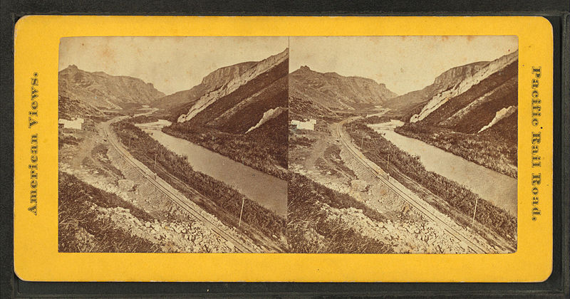 File:Weber River near Devil's Slide, from Robert N. Dennis collection of stereoscopic views.jpg