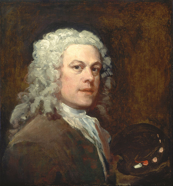 Self-Portrait by Hogarth, ca. 1735, Yale Center for British Art.