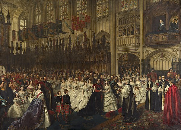 The marriage of the Prince of Wales and Princess Alexandra of Denmark, Windsor, 10 March 1863