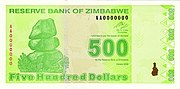 Gambar mini seharga Dolar Zimbabwe