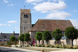 Mur sud de l'église.