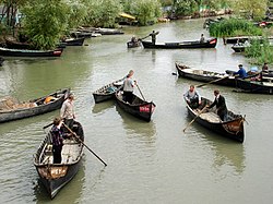 Een kanaal in Vylkove