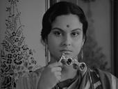 Madhabi Mukherjee is considered to be one of the greatest actresses of Bengali cinema; best remembered for her titular role in Charulata (1964), she was a reigning actress in 1960s maadhbii mukhopaadhyaay'.png