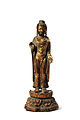 Standing Buddha. Unified Silla period. Gilt bronze, h. 23.9 cm. National Museum of Korea.