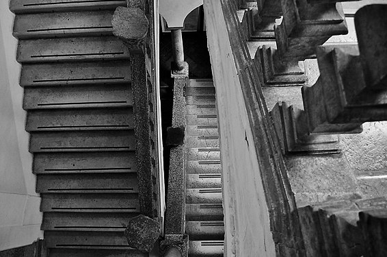 Stairs in the Oliverian Library, Pesaro