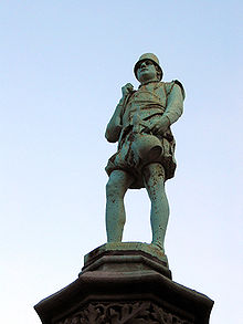 Statue of a boilermaker by the sculptor Jef Lambeaux. 0 Bruxelles - Petit Sablon - Chaudronnier.JPG