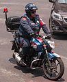 Motorradpolizist in Mexico