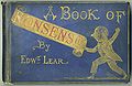 Cover for A Book of Nonsense (James Miller edition, ca 1875)