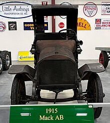 1915 Mack AB truck on display at the Iowa 80 Trucking Museum, Walcott, Iowa. 1915MackAB.jpg