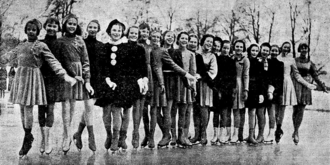 Participants of the girls' competition 1938 Finnish figure skating girls' championships.png