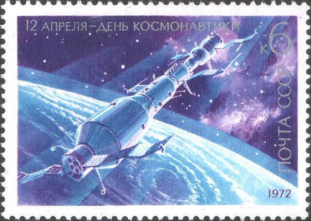 April 19, 1971: The Earth's first space station, Salyut 1, is launched into orbit by the Soviet Union