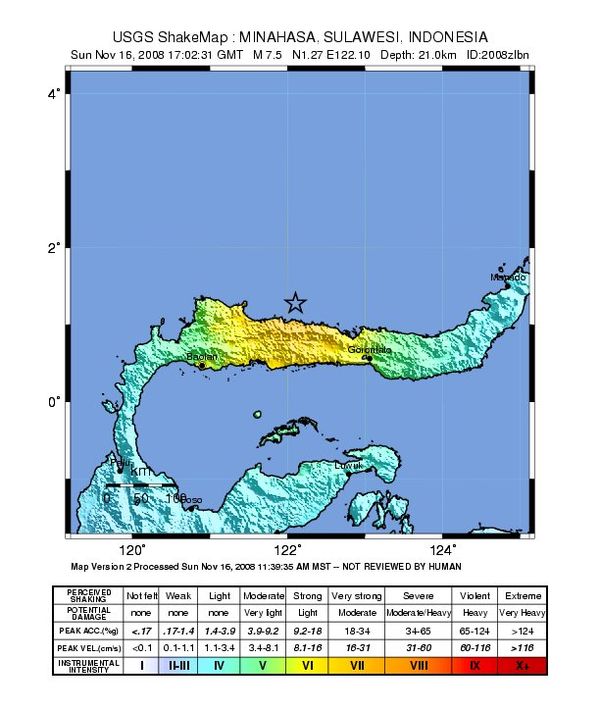 2008 Sulawesi earthquake