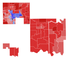 Precinct and county-level results 2008 United States House of Representatives election in OK-05.svg