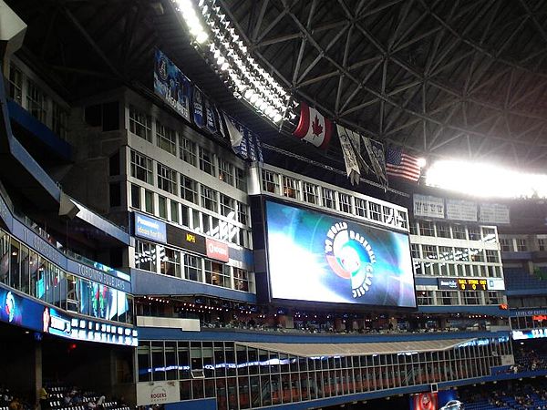 Jumbotron ad for the 2009 WBC at Rogers Centre