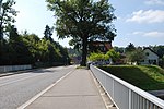 Ortseingang von Amlikon bei der Thurbrücke