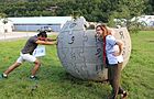 English: Wikimedia CEE Meeting 2016, Dilijan, Armenia – Wikipedia monument. Čeština: Wikimedia CEE Meeting 2016 v Dilidžanu v Arménii – odhalení památníku Wikipedii