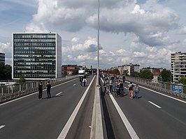 Het Zuidviaduct tijdens autoloze zondag 2017