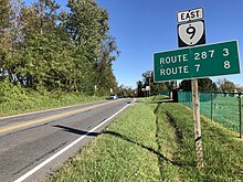 SR 9 in Hillsboro 2018-10-18 15 23 42 View east along Virginia State Route 9 (Charles Town Pike) at Hillsboro Road (Virginia State Route 690) in Hillsboro, Loudoun County, Virginia.jpg