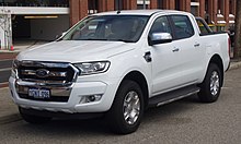 Ford Ranger pickup truck 2018 Ford Ranger (PX) XLT 4WD 4-door utility (2018-10-22) 01.jpg