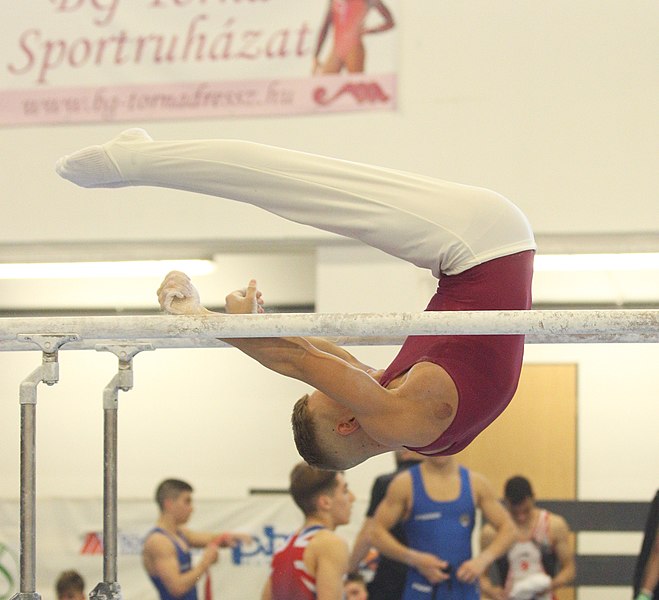 File:2019-05-25 Budapest Cup age group I all-around competition parallel bars (Martin Rulsch) 053.jpg