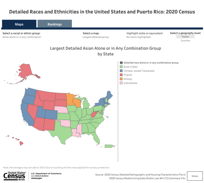 File:2020 Largest Detailed Asian Alone or in Any Combination Group by State.png