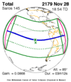 Eclipsa de Soare din 28 noiembrie 2179.