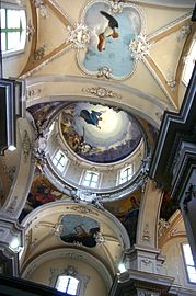 Wniebowzięcie i Czterech Ewangelistów (1896-'98), Basilica della Collegiata, Catania.