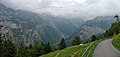 Deutsch: Blick aus Niedenmatten, Mürren, Schweiz English: View from Niedenmatten, Mürren, Switzerland Camera location 46° 33′ 21.8″ N, 7° 53′ 32.3″ E    View all coordinates using: OpenStreetMap