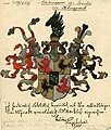 Vermehrtes Wappen derer von Kuepach (1887)