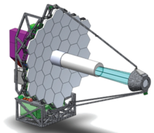 8 meter segmented LUVOIR-B (formerly ATLAST) telescope ATLAST telescope segmented 9.2m.png