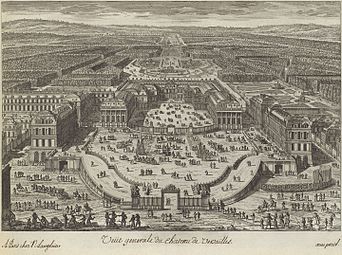Vy över Versailles, Paris, cirka 1680. Metropolitan Museum of Art, New York.