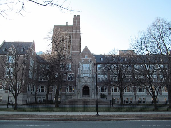 The Administration Building at Emmanuel College in Boston
