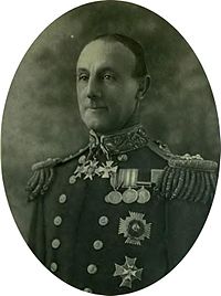 Lord Jellicoe met de zilveren medaille