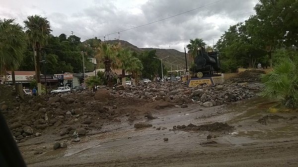 Damage in Santa Rosalía after Odile