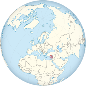 Akrotiri and Dhekelia on the globe (Europe centered).svg