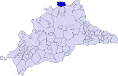 Extensión del municipio en la provincia.