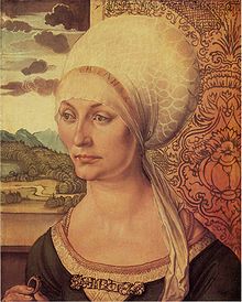 Portrait of Elsbeth Tucher by Albrecht Durer , 1499 Albrecht Durer 073.jpg
