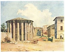 Temple de Vesta, Alexandre Ivanov, ca. 1845.