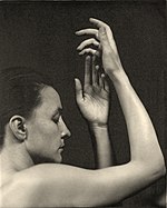 Georgia O'Keeffe in 1920, photographed by Alfred Stieglitz Alfred Stieglitz - Georgia O'Keeffe - Google Art Project, sepia.jpg