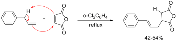 烯丙基苯與馬來酸酐的ene反應