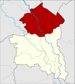 District location in Singburi province