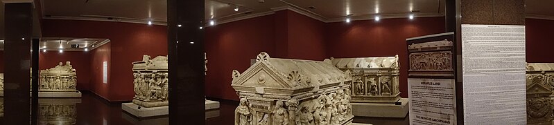 File:Antalya Museum Roman sarcophagi area 2257.jpg