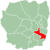 Map of Antananarivo Province showing the location of Ambatolampy