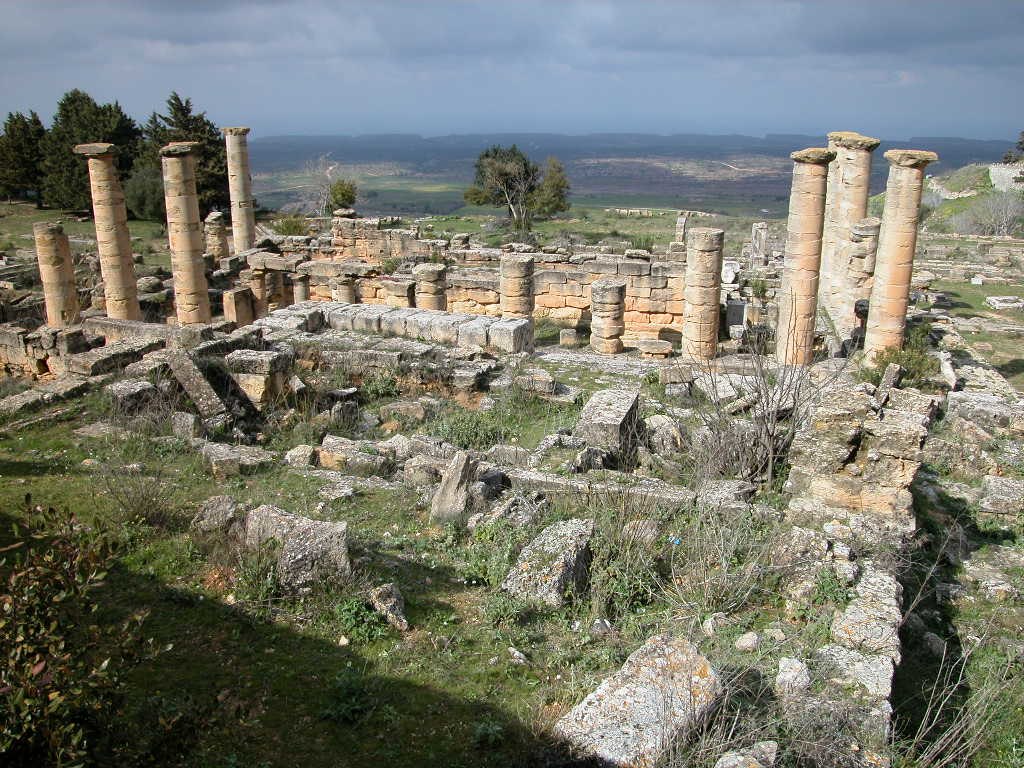 Cyrene Map Archaeological Site Libya Mapcarta