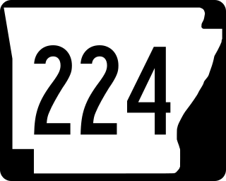 <span class="mw-page-title-main">Arkansas Highway 224</span> State highway in Arkansas, United States
